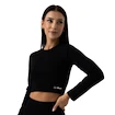 GymBeam  FLO Ribbed CropTop Black Női póló