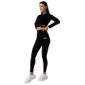 GymBeam  FLO Ribbed CropTop Black Női póló