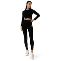 GymBeam  FLO Ribbed Leggings Black Női leggings