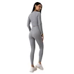 GymBeam  FLO Ribbed Leggings Grey Női leggings