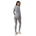 GymBeam  FLO Ribbed Leggings Grey Női leggings