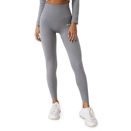 GymBeam FLO Ribbed Leggings Grey Női leggings