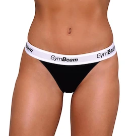 GymBeam Thongs 3Pack Black Női alsó