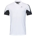 Head  Club 22 Tech Polo Shirt Men White/Dark Blue Férfipóló S