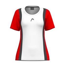 Head CLUB 25 TECH T-Shirt Women Red/White Női póló