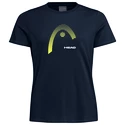 Head  Club Lara T-Shirt Women Dark Blue/Yellow Női póló