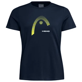 Head Club Lara T-Shirt Women Dark Blue/Yellow Női póló