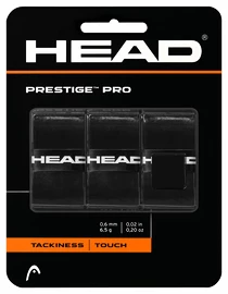 Head Prestige Pro OverWrap Black Felső nyélvédő overgrip