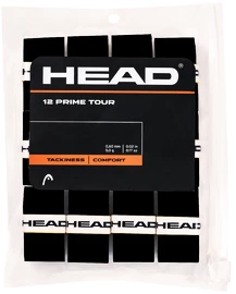 Head Prime Tour 12x Pack Black Felső nyélvédő overgrip