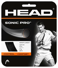 Head Sonic Pro 17 Black 1.25 mm (12 m) Teniszütő húrozása