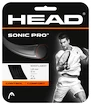 Head   Sonic Pro Black 1.30 mm (12 m)  Teniszütő húrozása 1,30 mm