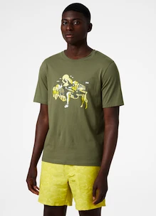 Helly Hansen  F2F Organic Cotton T-Shirt Lav Green Férfipóló