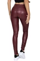 Hugz Jeans  Wine Faux Leather Biker High Waist Leggings