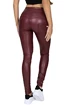 Hugz Jeans  Wine Faux Leather Biker High Waist Női leggings