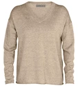 Icebreaker  Flaxen LS V Sweater Beige Pulóver