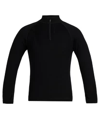 Icebreaker K 260 Tech LS Half Zip BLACK Gyerekpóló