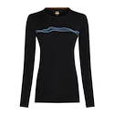 Icebreaker Merino 200 Oasis LS Crewe Mountain Pulse Black Női póló