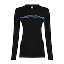 Icebreaker Merino 200 Oasis LS Crewe Mountain Pulse Black Női póló L