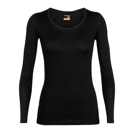 Icebreaker Merino 200 Oasis LS Scoop Black Női póló