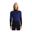 Icebreaker Merino 200 Oasis Sonebula LS High Neck Mid Navy/Royal Navy/Snow/Cb Férfipóló