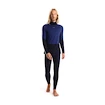 Icebreaker Merino 200 Oasis Sonebula LS High Neck Mid Navy/Royal Navy/Snow/Cb Férfipóló