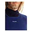 Icebreaker Merino 200 Oasis Sonebula LS High Neck Mid Navy/Royal Navy/Snow/Cb Férfipóló