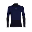 Icebreaker Merino 200 Oasis Sonebula LS High Neck Mid Navy/Royal Navy/Snow/Cb Férfipóló