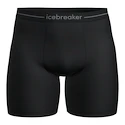 Icebreaker Merino Anatomica Long Boxers Black  Férfiboxeralsó