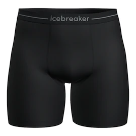 Icebreaker Merino Anatomica Long Boxers Black  Férfiboxeralsó