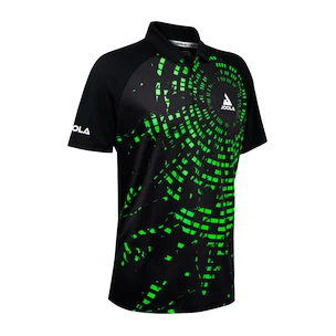 Joola  Shirt Centrela Polo Black/Green Férfipóló L