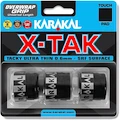 Karakal  X-Tak Overgrip 3er Black  Felső nyélvédő overgrip