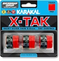 Karakal  X-Tak Overgrip 3er Red  Felső nyélvédő overgrip