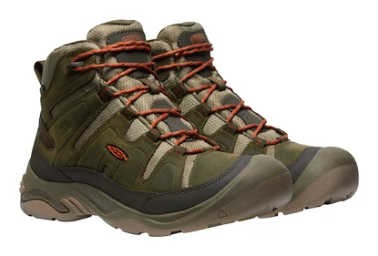 Keen Circadia Mid Wp Dark Olive/Potters Clay  Férfi kültéri lábbelik