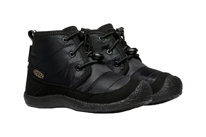 Keen Howser II Chukka Wp Black/Black  Gyermek kültéri lábbelik