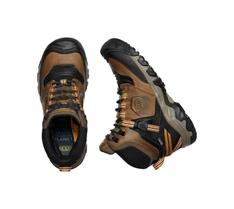 Keen Ridge Flex Mid Wp Bison/Golden Brown  Férfi kültéri lábbelik