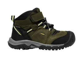 Keen Ridge Flex Mid Wp Dark Olive/Dusky Citron Gyermek kültéri lábbelik