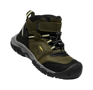 Keen Ridge Flex Mid Wp Dark Olive/Dusky Citron  Gyermek kültéri lábbelik US 12