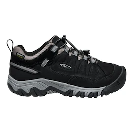 Keen TARGHEE IV Low WP Black/Steel grey Gyermek kültéri lábbelik