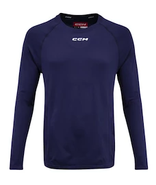 Kompressziós póló CCM LS Premium Training Tee True Navy Senior