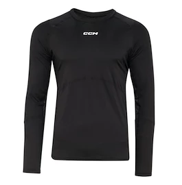 Kompressziós póló CCM LS Top with Gel Black Senior