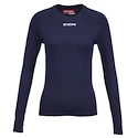 Kompressziós póló CCM  LS Training Tee Navy Senior