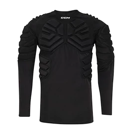 Kompressziós póló CCM Padded Goalie LS Black Senior