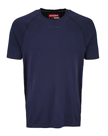 Kompressziós póló CCM SS Premium Training Tee True Navy Senior