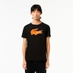 Lacoste  Big Logo Core Performance T-Shirt Black/Sunrise Férfipóló M