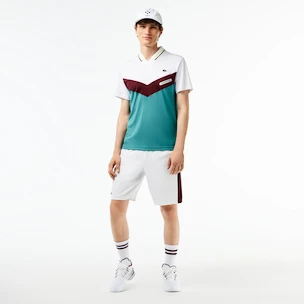 Lacoste  Medvedev New York Day Polo White/Limeira Férfipóló