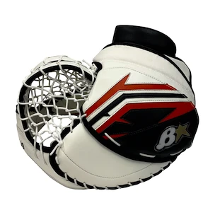 Lepkés kesztyű BRIAN'S Iconik X White/Black/Red Intermediate bal kéz (regular)