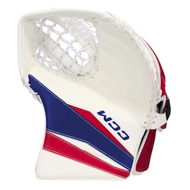 Lepkés kesztyű CCM Axis F9 White/Red/Blue Intermediate