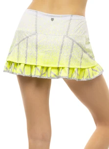 Lucky in Love  Take A Pleat Skirt Neon Yellow Női szoknya S