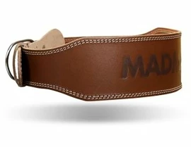 MadMax Opasek celokožený full leather MFB246 hnědý Erőemelő öv