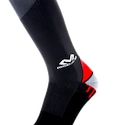 McDavid  Elite Active Compression Socks 8842 Black/Scarlet  Kompressziós zokni férfiaknak